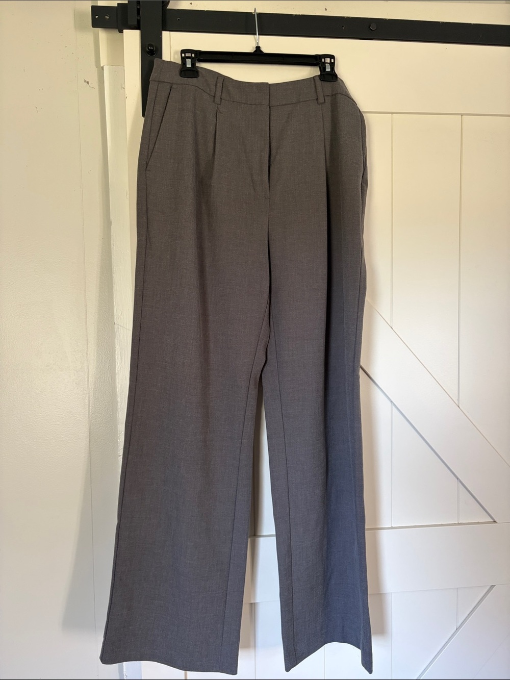 Old Navy Tailored High-Waist Straight-Leg Trousers - Gray